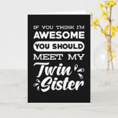 Twin Sister Gift Karte (Gelbe Blume)