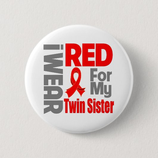 Twin Sister - Ich trage Red Ribbon Button (Vorderseite)