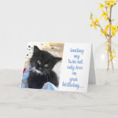 **TWIN SISTER** IHREN GEBURTSTAG WÜNSCHEN & VERSPR KARTE (Gelbe Blume)