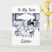 **TWIN SISTER*** KÖNNEN SIE UNSER "BIRTHTAG" KARTE (Gelbe Blume)