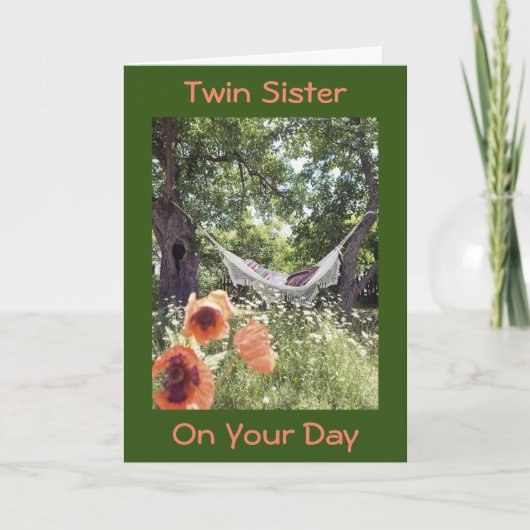 **TWIN SISTER** RELAX / ES IST IHR TAG KARTE (Vorderseite)