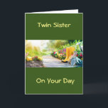 **TWIN SISTER** RELAX / ES IST IHRE TAGESKARTE KARTE<br><div class="desc">ENTSPANNEN,  GENIESSEN UND GENIESSEN SIE IHREN GEBURTSTAG HAUPTSÄCHLICH UND DAS KIND.</div>
