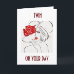TWIN SISTER-RELAX, FREUEN SIE SICH AUF IHREN GEBUR KARTE<br><div class="desc">DIESE LIEBE WILL,  "DEINE TWIN" EIN SEHR GLÜCKLICHES,  ENTSPANNENDES UND FREUNDLICHES GEBURTSTAG ZU WÜNSCHEN!</div>