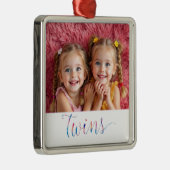 Twin Sisters Foto Ornament Aus Metall (Rechts)