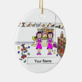 Twin Sisters Keramik Ornament (Rechts)