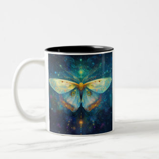Twin Spirit Moths Zweifarbige Tasse