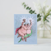 Twin Stars Castor und Pollux von Gillray Postkarte (Stehend Vorderseite)