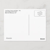 Twin Stars Castor und Pollux von Gillray Postkarte (Rückseite)