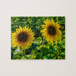 Twin Sunflowers Puzzle