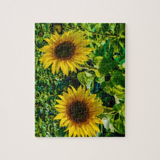 Twin Sunflowers Puzzle (Vertikal)