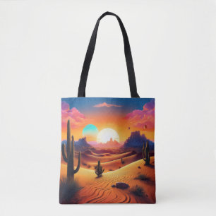 Twin Suns Wüste Landschaft - Celestial Cactus Hori Tasche