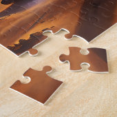 Twin Suns Wüsten-Sci-Fi-Alien-Landschaft Puzzle (Seite)