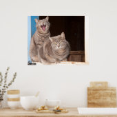 Twin Tabbies Poster (Küche)