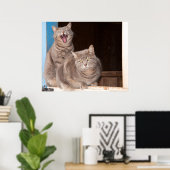 Twin Tabbies Poster (Heimbüro)