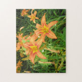 "Twin Tiger Lilies" Jigsaw Puzzle (Vertikal)