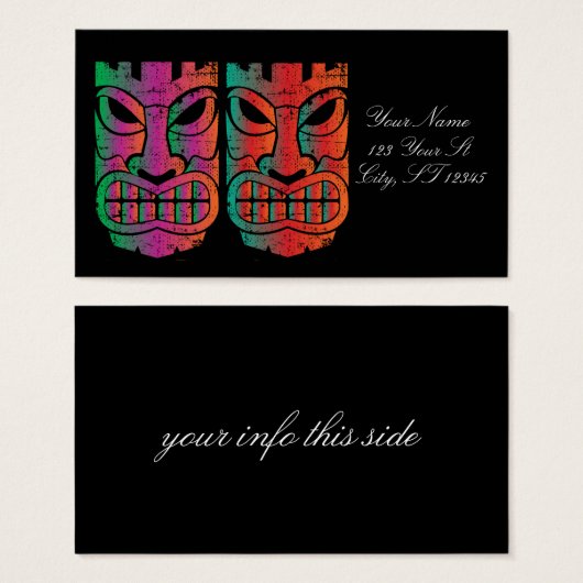 Twin Tiki Skulptur Thunder_Cove (Vorne & Hinten)