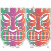 Twin Tiki Skulptur Thunder_Cove Aufkleber (Vorderseite)