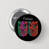 Twin Tiki Skulptur Thunder_Cove Button (Vorne & Hinten)