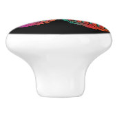 Twin Tiki Skulptur Thunder_Cove Keramikknauf (Seitenansicht)