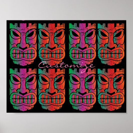 Twin Tiki Skulptur Thunder_Cove Poster (Vorne)