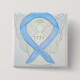 Twin to Twin Transfusion TTTS Awareness Ribbon But Button