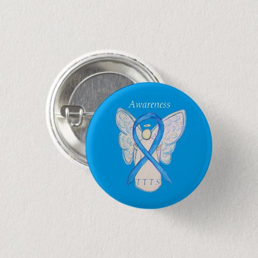 Twin to Twin Transfusion TTTS Awareness Ribbon But Button (Vorne & Hinten)