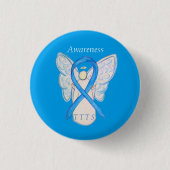Twin to Twin Transfusion TTTS Awareness Ribbon But Button (Vorderseite)