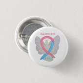 Twin to Twin Transfusion TTTS Awareness Ribbon But Button (Vorne & Hinten)