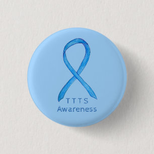 Twin to Twin Transfusion TTTS Awareness Ribbon But Button