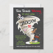 Twin Tornado Geburtstagsparty Einladung (Vorderseite)