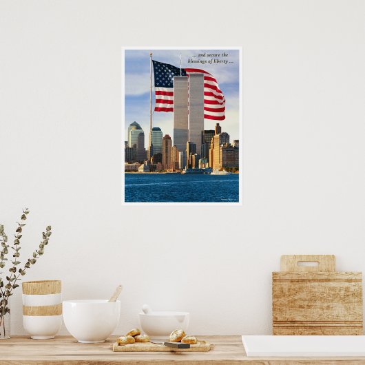 Twin Tower Power Poster (Küche)