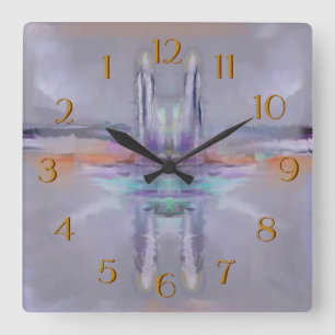 Twin Tower-rückwärtige Uhr