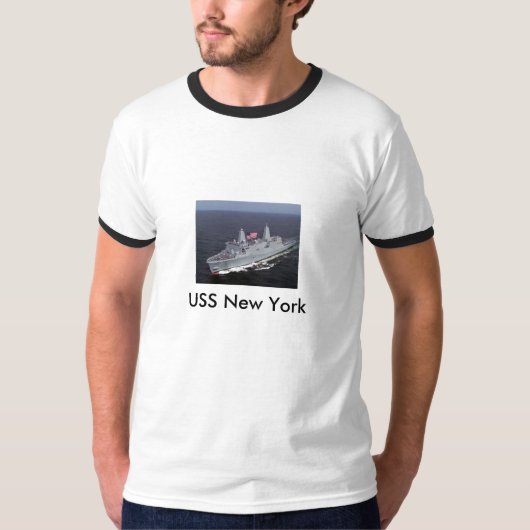 Twin Tower-Schiff, USS New York T-Shirt (Vorderseite)