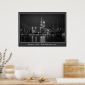Twin Towers by Night Poster (Küche)