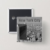 Twin Towers World Trade Center NYC Button (Vorne & Hinten)