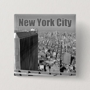 Twin Towers World Trade Center NYC Button