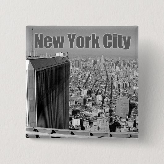 Twin Towers World Trade Center NYC Button (Vorderseite)
