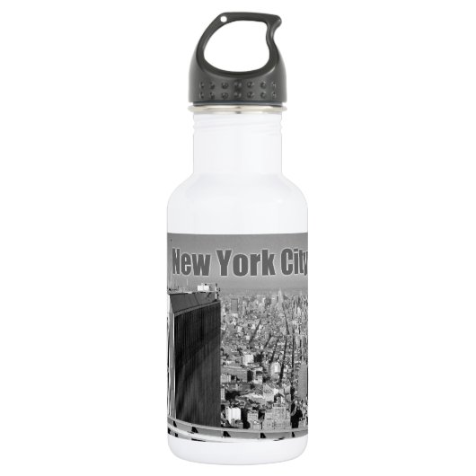Twin Towers World Trade Center NYC Trinkflasche (Vorderseite)