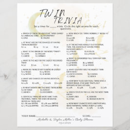 Twin Trivia Game, Oh Babys neutrale Zwillingsstorc