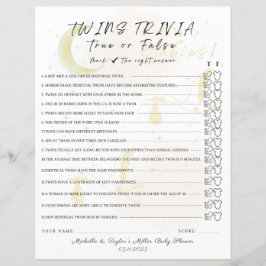 Twin Trivia Game True oder False