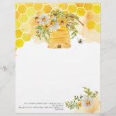 Twin Trivia Sweet as Can Bee Baby Shower Game (Rückseite)