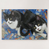 Twin Tuxedo Kitties Puzzle (Horizontal)