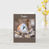 **TWIN** TWEETEND HAPPY BIRTHDAY CARD KARTE (Gelbe Blume)