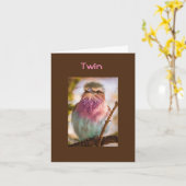 **TWIN** TWEETEND HAPPY BIRTHDAY CARD KARTE (Gelbe Blume)