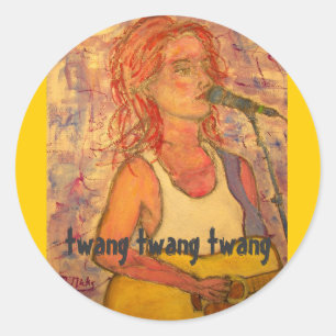 Twin Twin Tang Song Runder Aufkleber