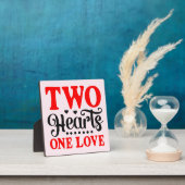 Twin Valentines- Two Hearts One Love  Fotoplatte (InSitu)