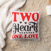 Twin Valentines- Two Hearts One Love Pillow Kissen (Decke)
