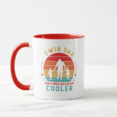 Twin Vater Retro Sunset Coffee Tasse (Links)