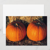 Twin Vintag Pumpkins Einladung (Vorne/Hinten)