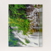 Twin Wasserfälle Tennessee.Weihnachtsgrüße Puzzle (Vertikal)
